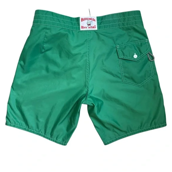 Birdwell Beach Britches Swimming Board Shorts Green Apple Size 35 - Picture 2 of 9
